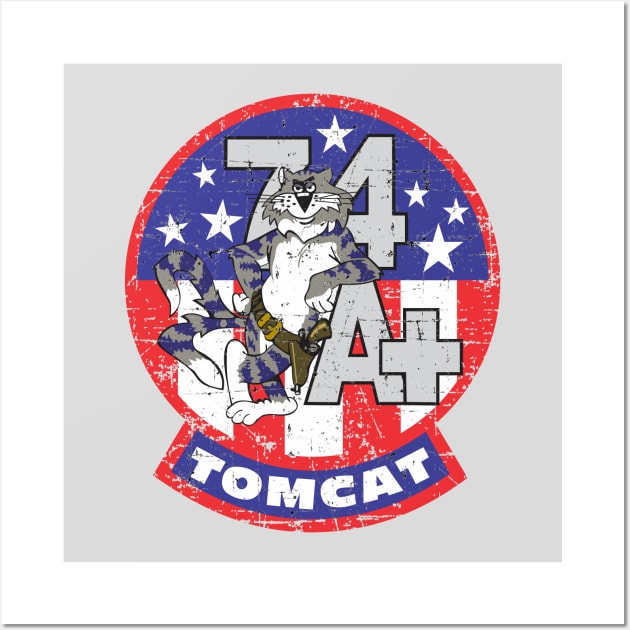 Grumman F-14 Tomcat A+ (plus) 74 - Grunge Style Wall Art by TomcatGypsy